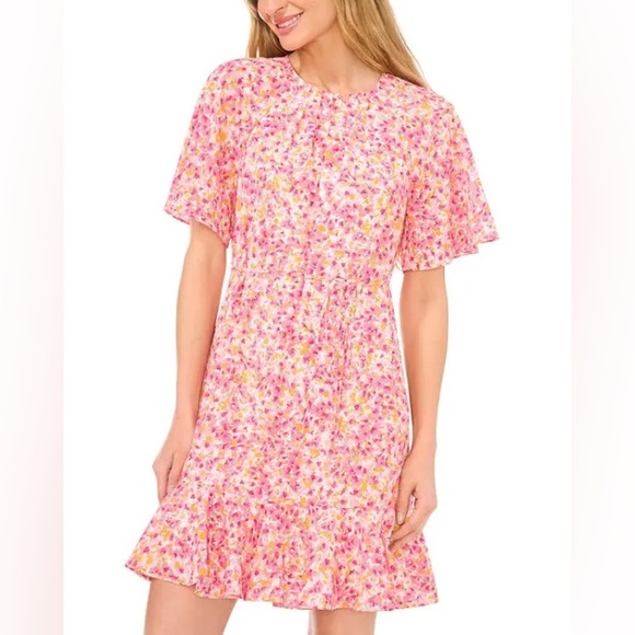 CeCe Dresses & Skirts - CeCe Pink Floral Casual Dress